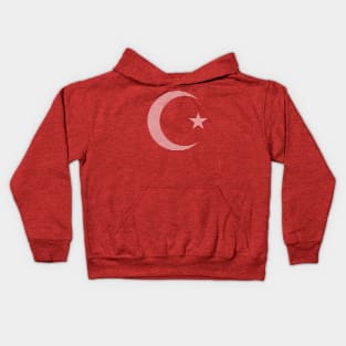 Turkish Symbol Flag Kids Hoodie